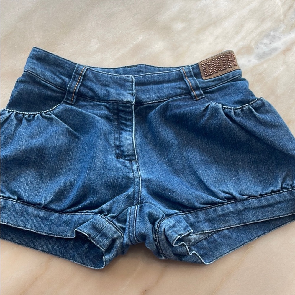 Dior Blue Denim Shorts Casual Summer Style